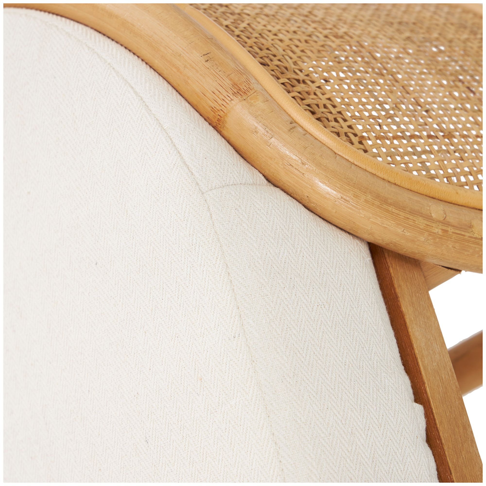 Image 3 Moira 49" Wide Brown Rattan Oval Accent Bench more views