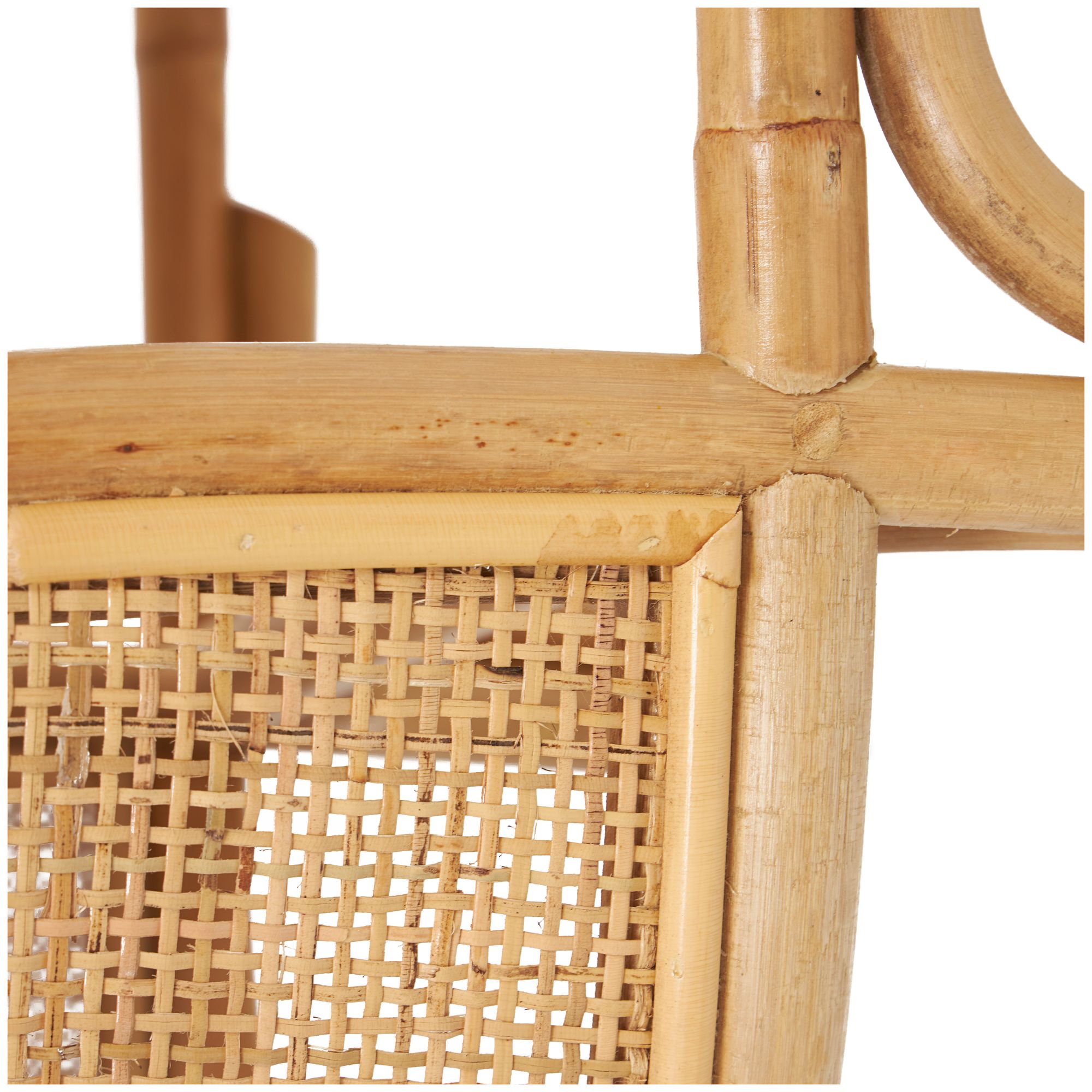 Image 4 Moira 49" Wide Brown Rattan Oval Accent Bench more views