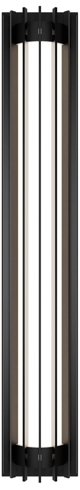 Moline 32"H x 5.38"W 1-Light Outdoor Wall Light in Black