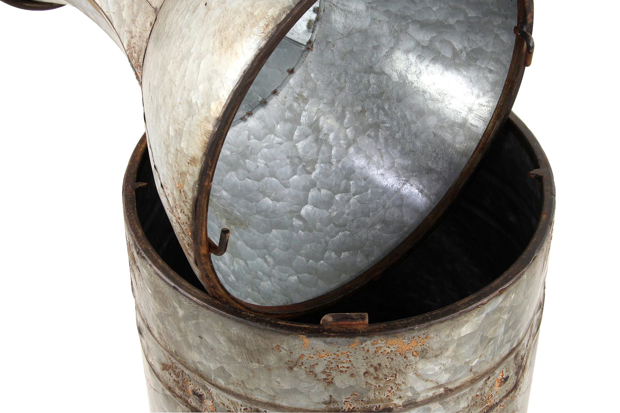 Image 3 Molise 43" High Distressed Gray Floor Vases Set of 3 more views