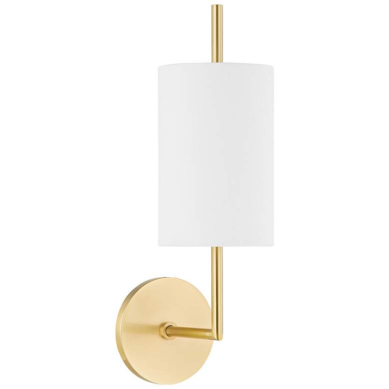 Image 1 Molly 1 Light Wall Sconce Aged Brass