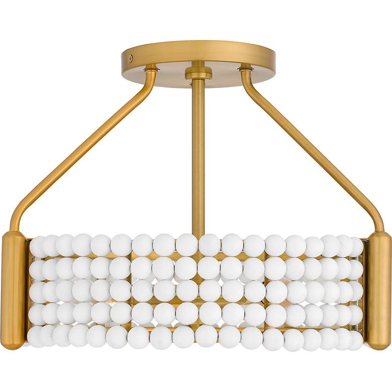 Image 3 Molly 3-Light Brushed Gold Semi-Flush Mount more views