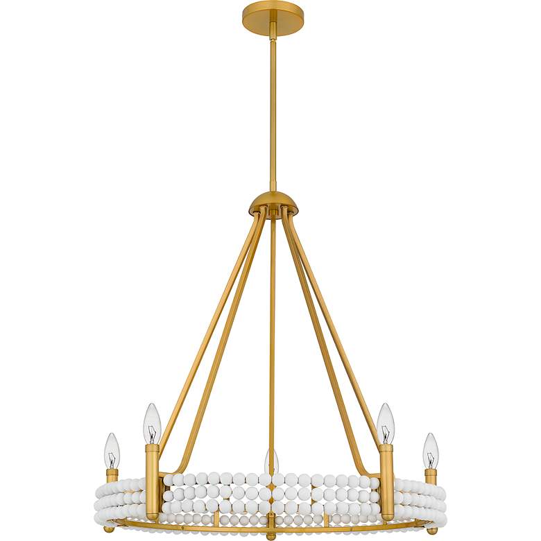 Image 3 Molly 5-Light Brushed Gold Chandelier more views
