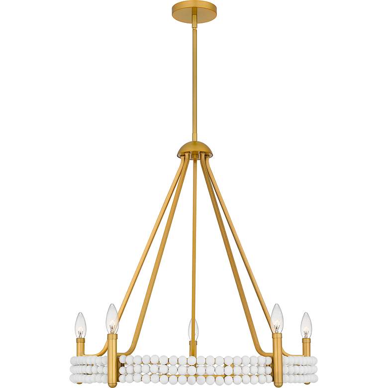Image 4 Molly 5-Light Brushed Gold Chandelier more views