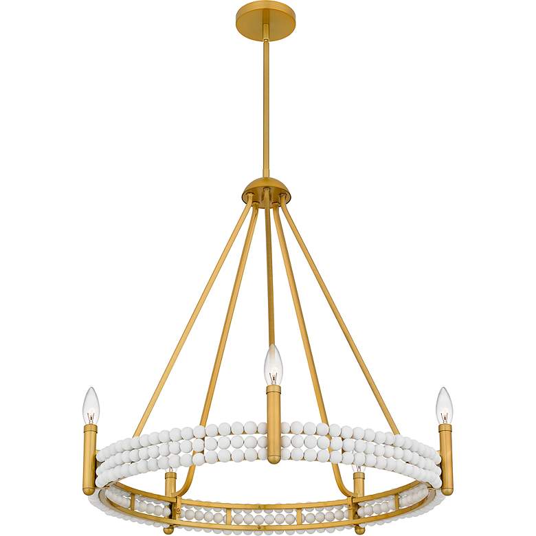 Image 5 Molly 5-Light Brushed Gold Chandelier more views