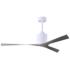 Molly 56" Wide Gloss White Ceiling Fan With Brushed Nickel Blades