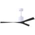 Molly 56" Wide Gloss White Ceiling Fan With Matte Black Blades