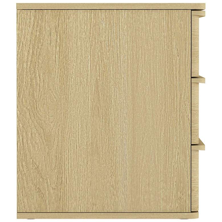 Image 7 Molly Modern Nightstand with 6 Drawers in Natural Oak - Set of 2 more views