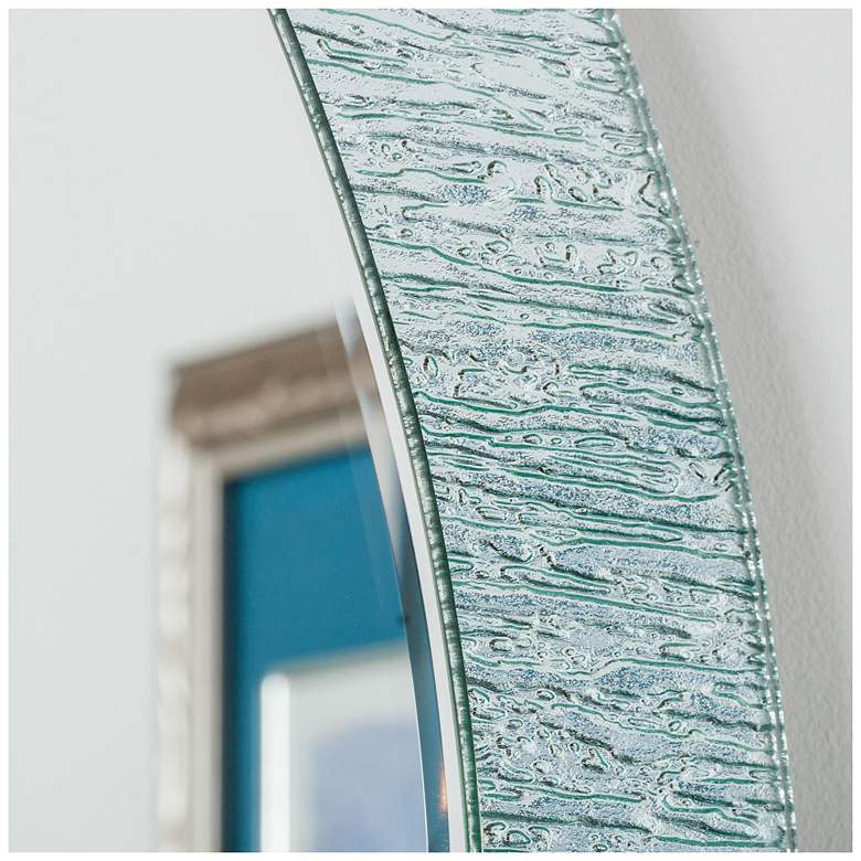 Image 4 Molten 27 1/2" Round Bathroom Wall Mirror more views