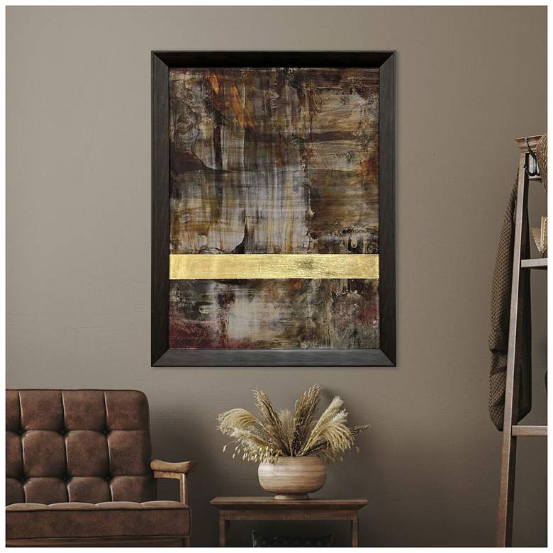 Image 4 Molten Patina I 34"W x 44"H Contemporary Framed Art more views