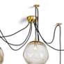 3_Molten Spider 48" Wide Natural Brass 6-Light Swag Chandelier more views