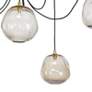 4_Molten Spider 48" Wide Natural Brass 6-Light Swag Chandelier more views