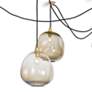 5_Molten Spider 48" Wide Natural Brass 6-Light Swag Chandelier more views