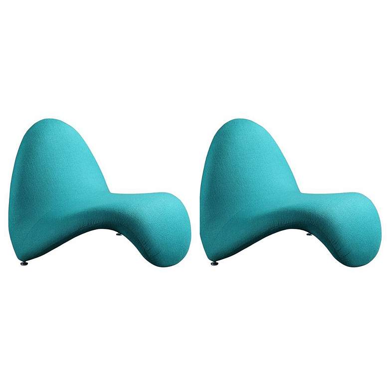 Image 1 MoMa Accent Chair in Teal (Set of 2)