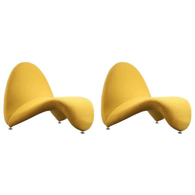 Image 1 MoMa Accent Chair in Yellow (Set of 2)