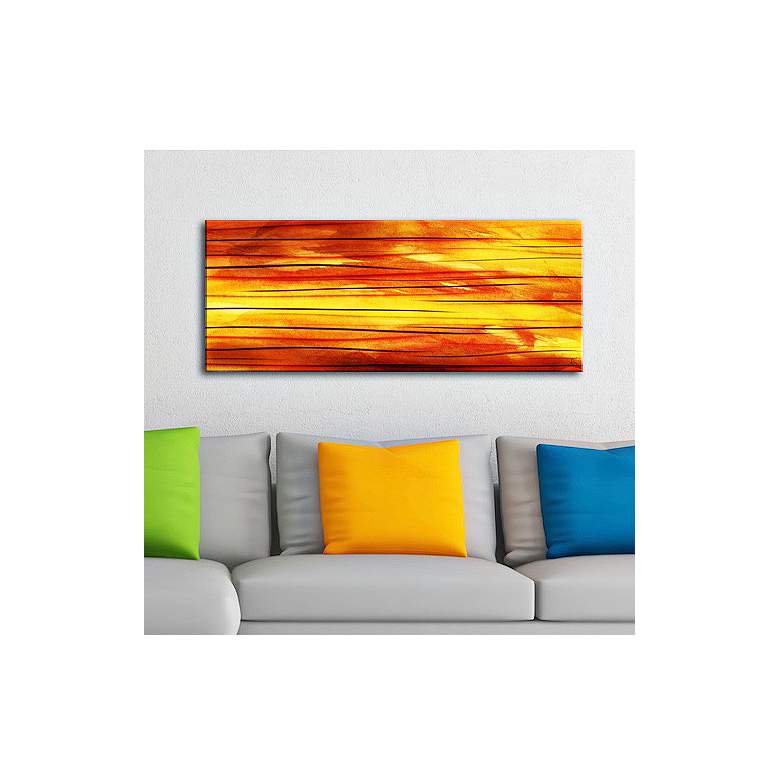 Image 1 Momentum 48" Wide Contemporary Metal Wall Art