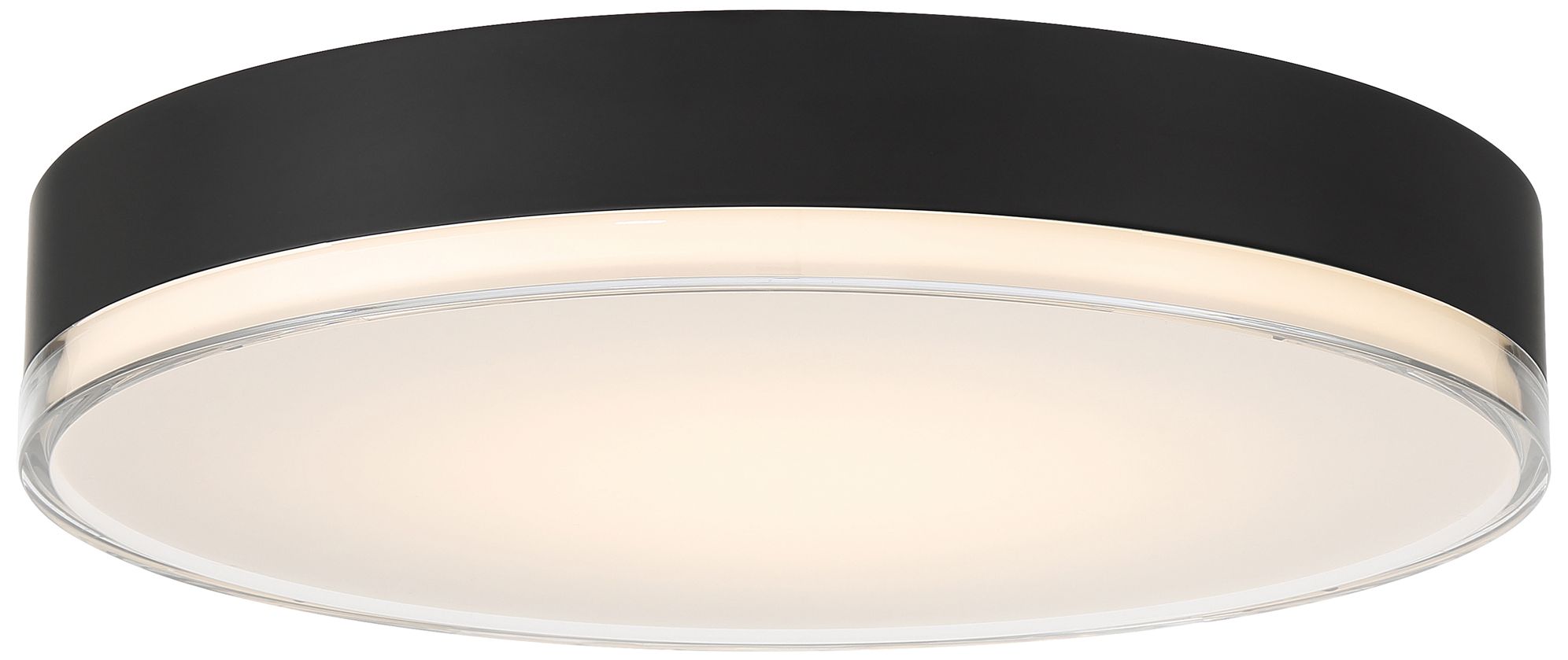 Thumbnail1 of Mona 16" Wide Matte black LED Flush Mount