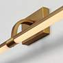 Thumbnail3 of Mona 18 1/2"W Burnished Gold Direct Wire LED Picture Light more views