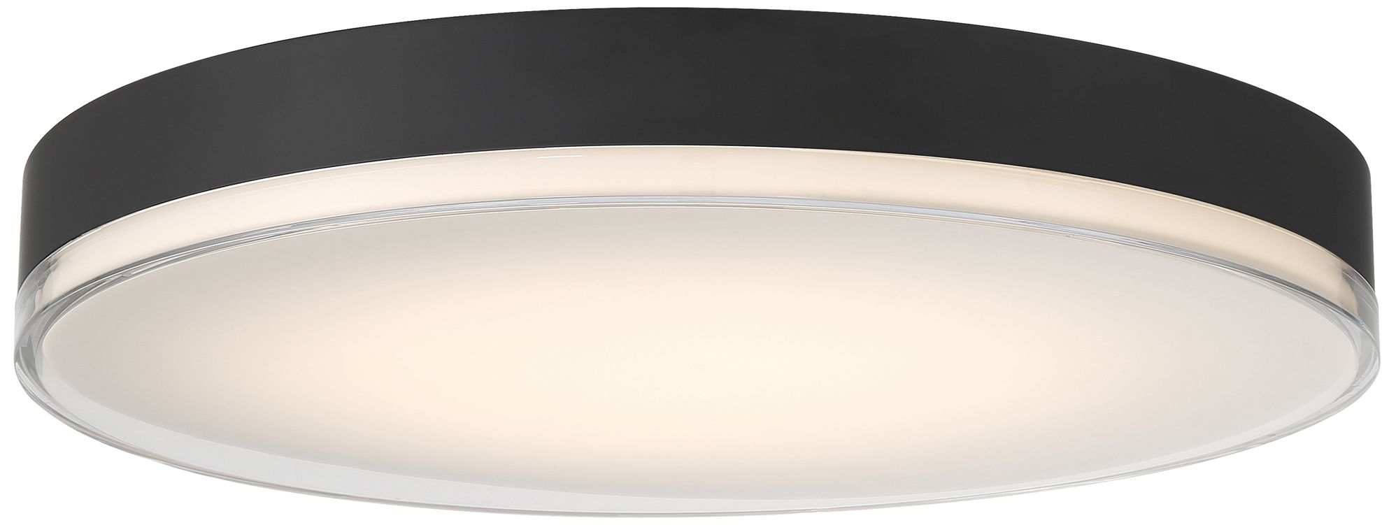 Mona 20" Wide Matte black LED Flush Mount