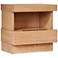 Mona 24" Wide Oak Wood 1-Drawer Nightstand