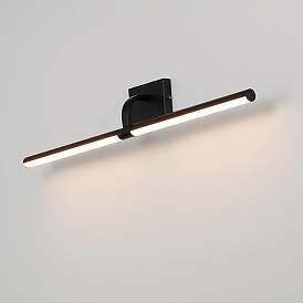 Image5 of Mona 30 1/2" Wide Matte Black Direct Wire LED Picture Light more views