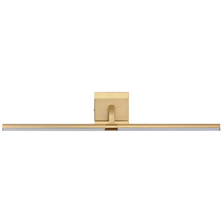 Image 1 Mona 30 1/2"W Burnished Gold Direct Wire LED Picture Light