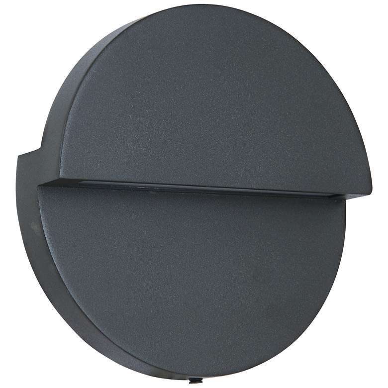 Image 1 Mona Lisa 8" High Matte Black LED Outdoor Wall Light