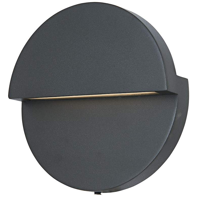 Image 3 Mona Lisa 8" High Matte Black LED Outdoor Wall Light more views