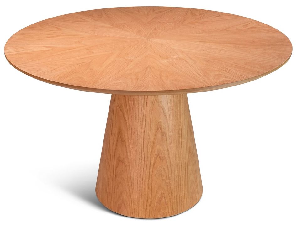 Image 3 Mona Round Wood Top Dining Table Damasco more views