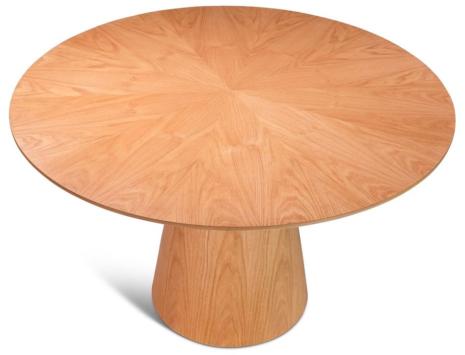 Image 4 Mona Round Wood Top Dining Table Damasco more views
