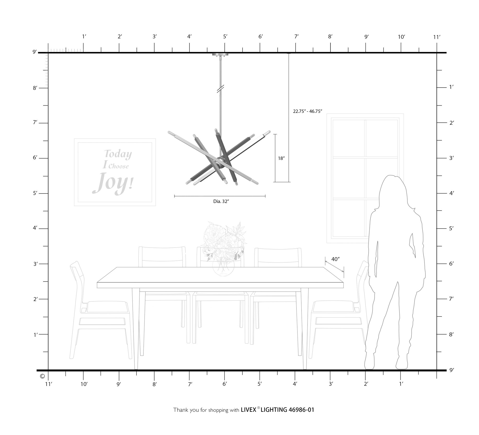 Monaco 10 Light Antique Brass Chandelier