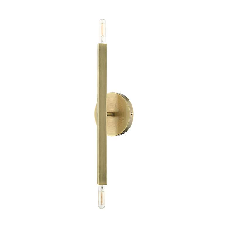 Image 3 Monaco 2 Light Antique Brass ADA Sconce more views