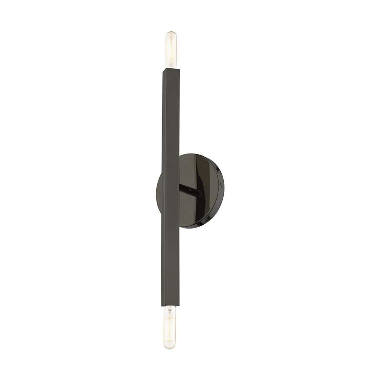 Image 6 Monaco 2 Light Black Chrome ADA Sconce more views