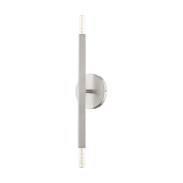 Image 3 Monaco 2 Light Brushed Nickel ADA Sconce more views