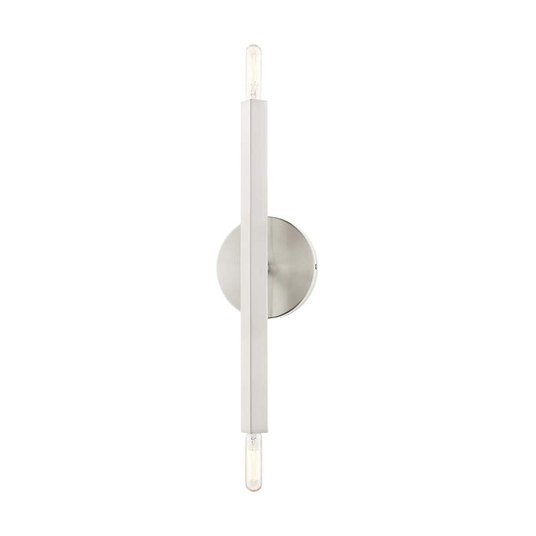 Image 5 Monaco 2 Light Brushed Nickel ADA Sconce more views