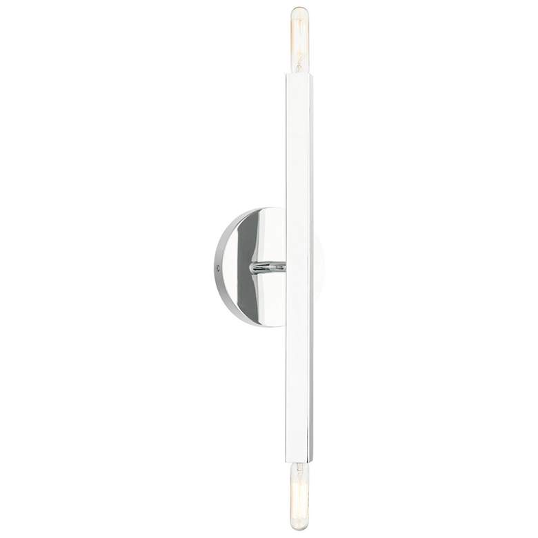 Image 1 Monaco 2 Light Polished Chrome ADA Sconce