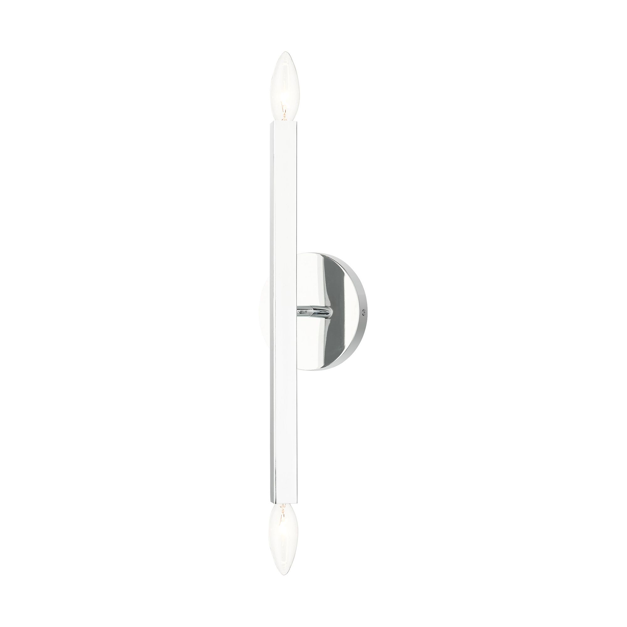 Monaco 2 Light Polished Chrome ADA Sconce