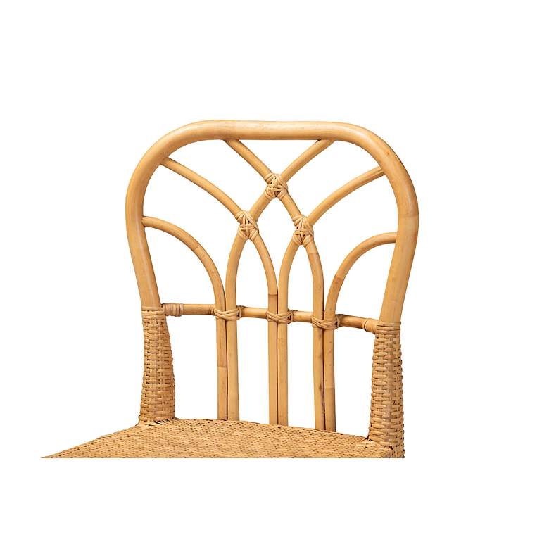 Image 3 Monaco 24 1/2" Natural Brown Rattan Counter Stool more views
