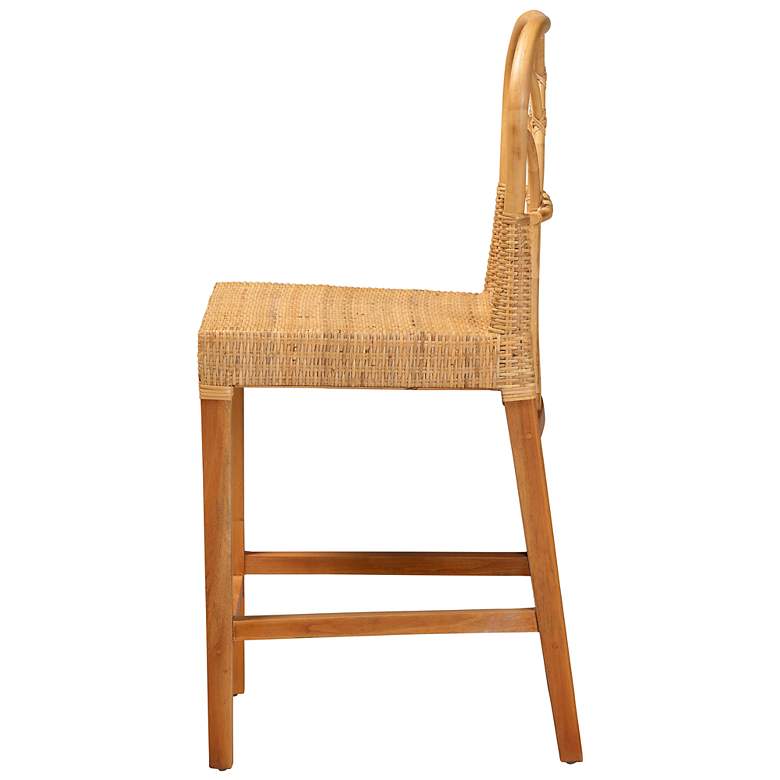 Image 7 Monaco 24 1/2" Natural Brown Rattan Counter Stool more views