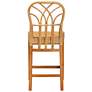 Monaco 24 1/2" Natural Brown Rattan Counter Stool