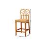 Monaco 24 1/2" Natural Brown Rattan Counter Stool