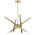 Monaco 8 Light Antique Brass Chandelier