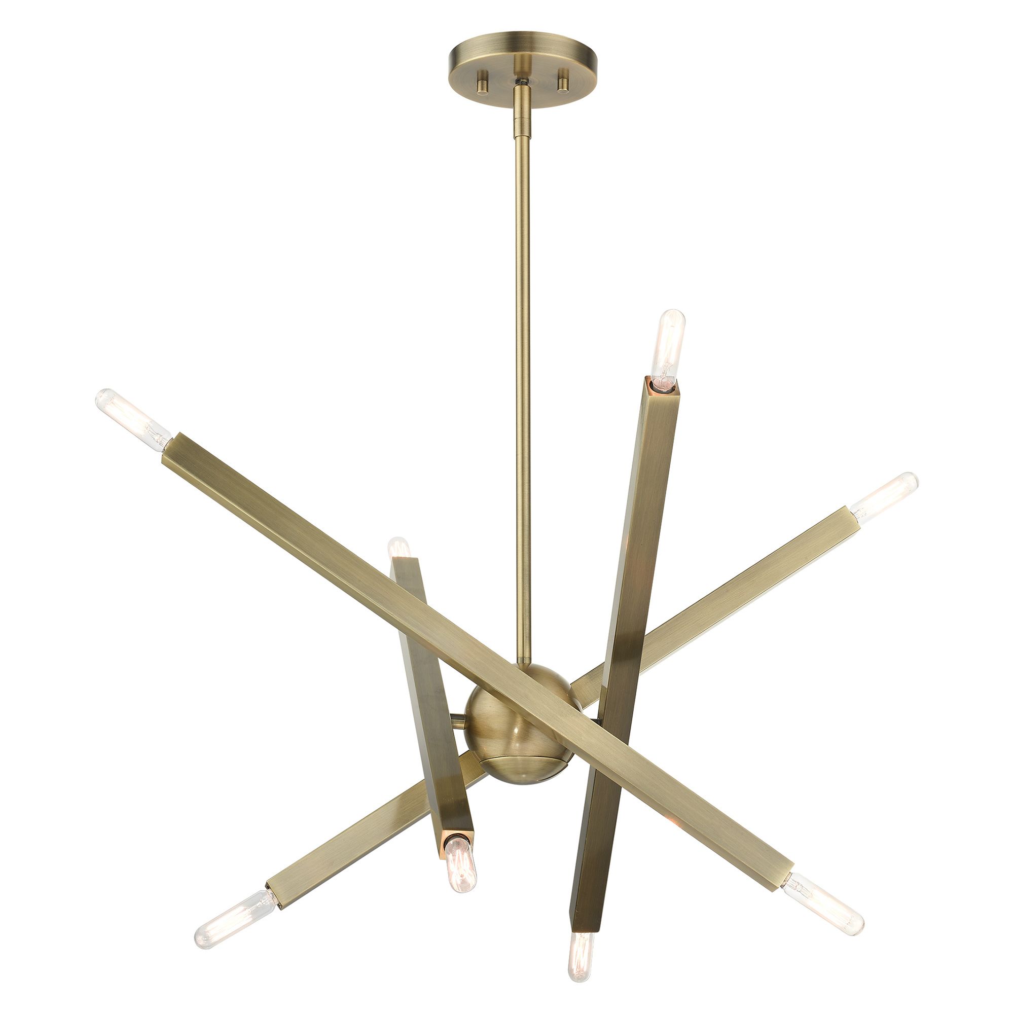 Image 5 Monaco 8 Light Antique Brass Chandelier more views