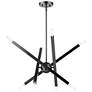 2_Monaco 8 Light Black Chrome Chandelier