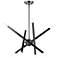 Monaco 8 Light Black Chrome Chandelier