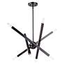 4_Monaco 8 Light Black Chrome Chandelier more views
