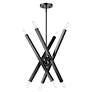 6_Monaco 8 Light Black Chrome Chandelier more views