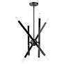 7_Monaco 8 Light Black Chrome Chandelier more views