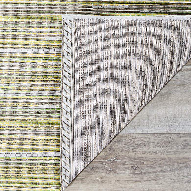 Image 3 Monaco Alassio 5&#39;10 inchx9&#39;2 inch Sand Sea Mist Lemon Outdoor Rug more views