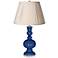 Monaco Blue Almond Empire Shade Apothecary Table Lamp